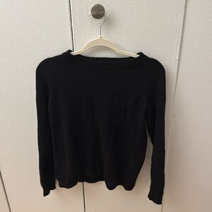 Minnie Rose Cashmere Black Sweater